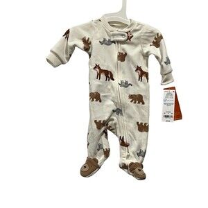 Wilderness Animals Sleep N' Play - Cream - Size: Newborn